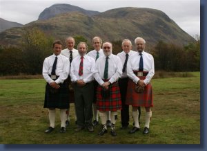 Mull Gaelic Choir Men at the National Mod, Fort William, October 2007