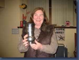 Janet with the Event of the Year trophy